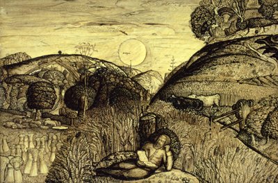 Dal tyk med majs af Samuel Palmer