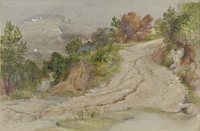 Vej i et italiensk bjerglandskab af Samuel Palmer