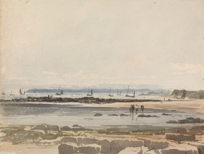 Strandscene af Samuel Prout