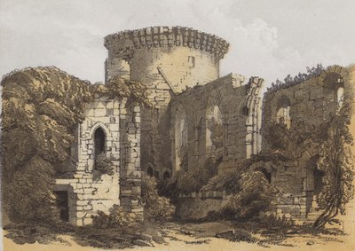 Bothwell Castle (chromolitho) af Samuel Prout