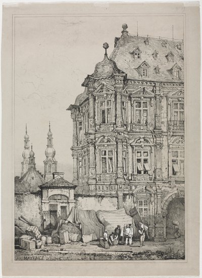 Slottet i Martinsburg, Mainz, Tyskland af Samuel Prout