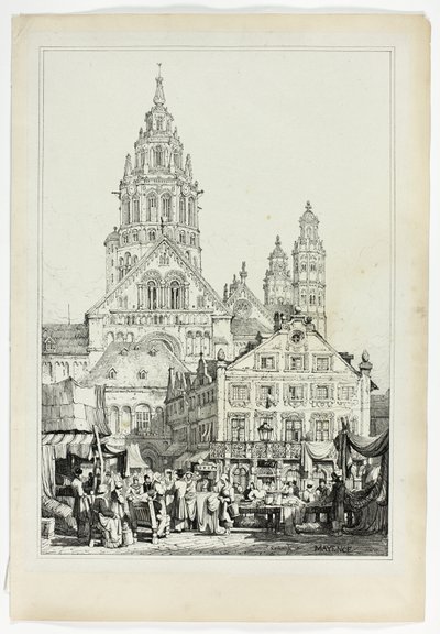 Katedralen i Mayence af Samuel Prout
