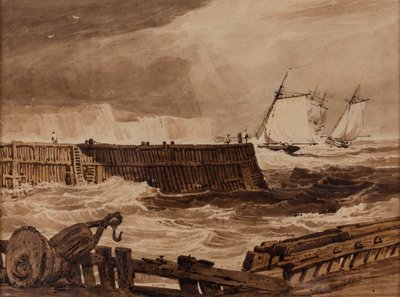 Kystens scene af Samuel Prout