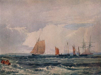 Ud for Plymouth, c1827 af Samuel Prout