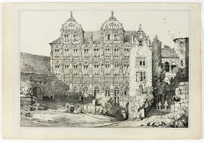 En del af slottet i Heidelberg af Samuel Prout