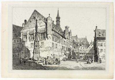 Rath House, Ulm af Samuel Prout