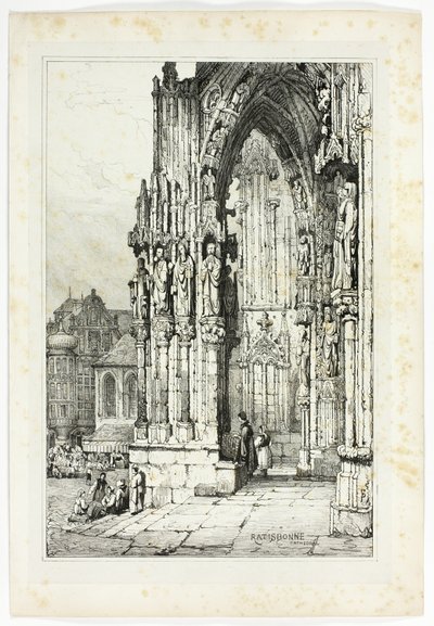 Regensburg katedral af Samuel Prout