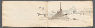 Skitsebog: Norham af Samuel Prout