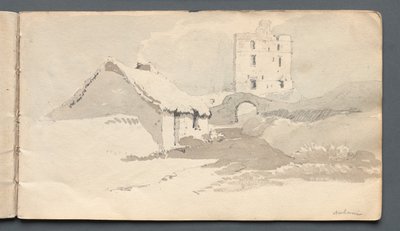 Skitsebog: Norham, 1814. af Samuel Prout