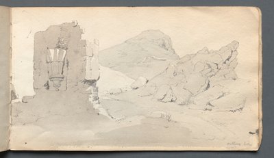 Skitsebog: Ruin, 1814. af Samuel Prout