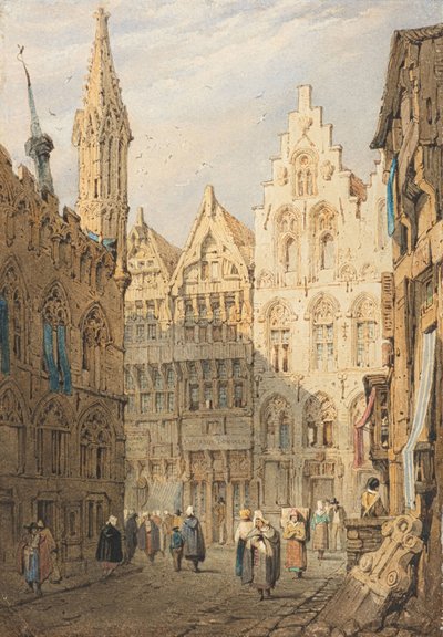Ypres (akvarel) af Samuel Prout