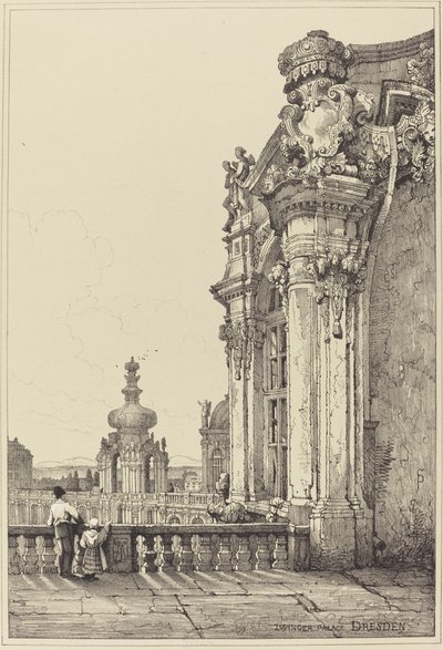 Zwinger Palace, Dresden af Samuel Prout