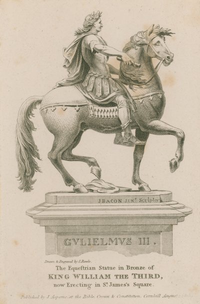 Rytterstatue af kong Vilhelm III af Samuel Rawle