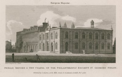 Female Reform und New Chapel of the Philanthropic Society af Samuel Rawle