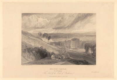 Hylton Castle, County of Durham af Samuel Rawle