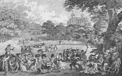 I Greenwich Park på pinsedag, c1802, 1912. af Samuel Rawle
