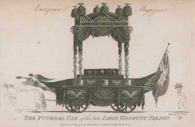 Begravelsesbilen for den afdøde Lord Viscount Nelson af Samuel Rawle