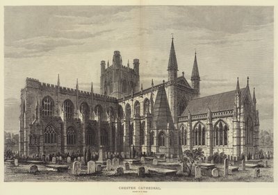 Chester Cathedral (gravering) af Samuel Read