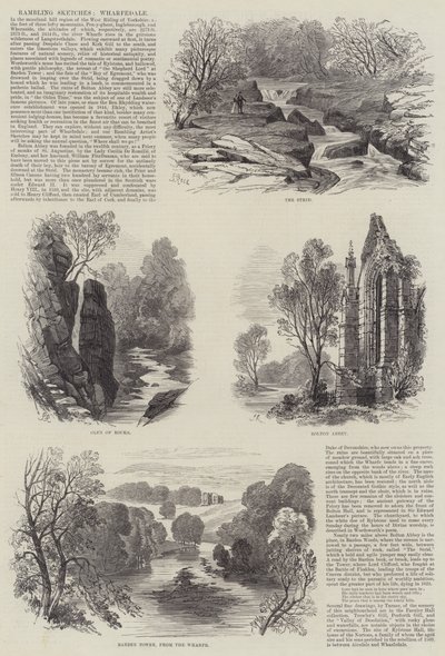 Vandrende skitser, Wharfedale af Samuel Read