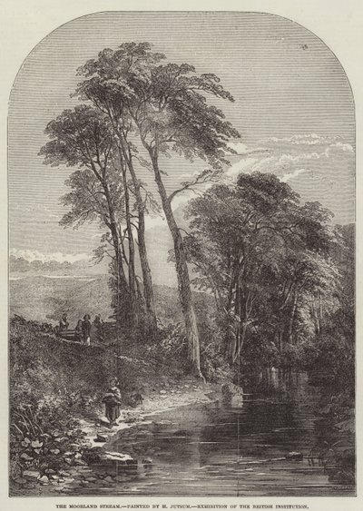 The Moorland Stream, udstilling af den britiske institution af Samuel Read