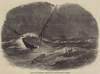 Vraget af det floridiske emigrantskib på Long Sands ud for Harwich af Samuel Read