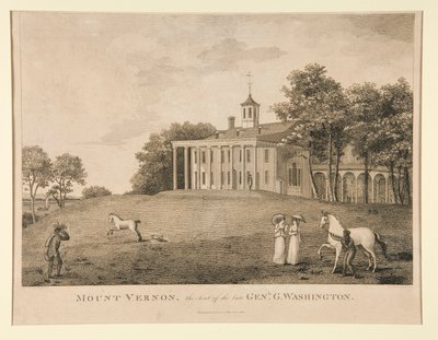 Mount Vernon, sæde for den afdøde genl. Washington af Samuel Seymour