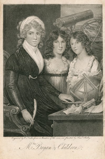 Fru Bryan og børn af Samuel Shelley