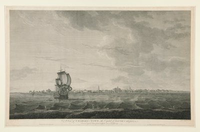 Udsigt over Charles-town, hovedstaden i South Carolina af Samuel Smith