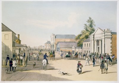 Hindley Street fra hjørnet af King William Street, Adelaide af Samuel Thomas Gill