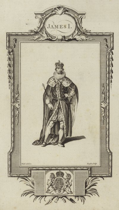 Portræt af James I af Samuel Wale