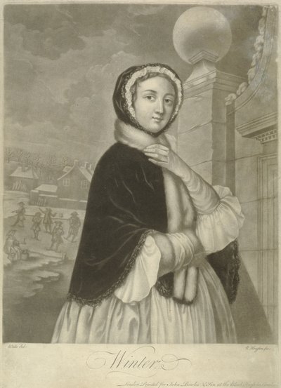 Vinter (mezzotint) af Samuel Wale