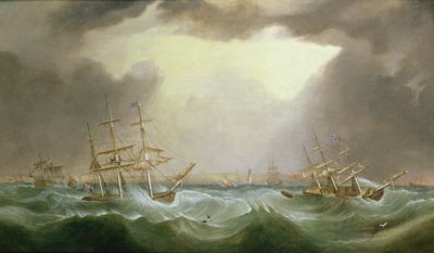Den store kuling den 6. og 7. januar 1839, 1882 af Samuel Walters