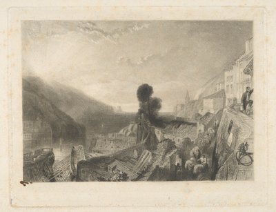 Dartmouth, ved floden Dart af Samuel William Reynolds