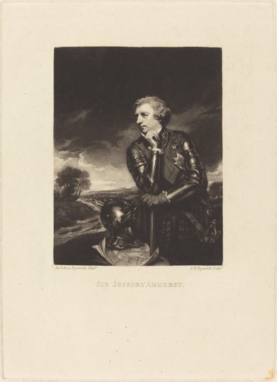 Sir Jeffery Amherst af Samuel William Reynolds I after Sir Joshua Reynolds