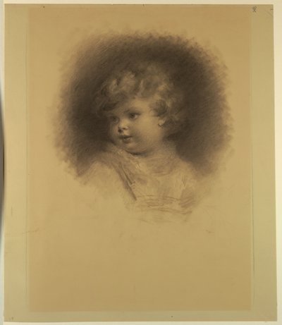 Portræt af et barn af Samuel Worcester Rowse