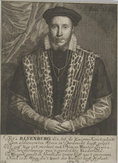 Portræt af Adriaan van Blyenburg, herre af Schobbeland af Samuel van Hoogstraten