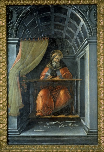 Sankt Augustin i sin celle af Sandro (1444/5-1510) Botticelli