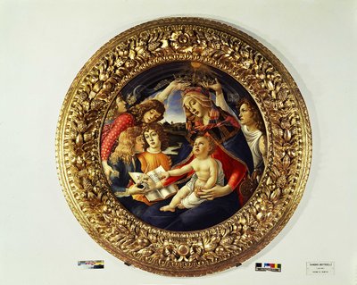 Madonna del Magnificat og fem engle (tondo) - 1481-1483 af Sandro Botticelli