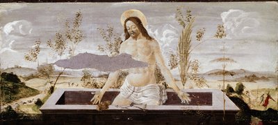 Pieta. Detalje af St Barnaba altertavle (tempera på træ af Sandro Botticelli