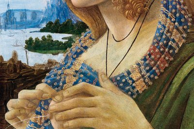 Allegorisk portræt af en kvinde Simonetta Vespucci. Detalje, 1480-1490 af Sandro Botticelli