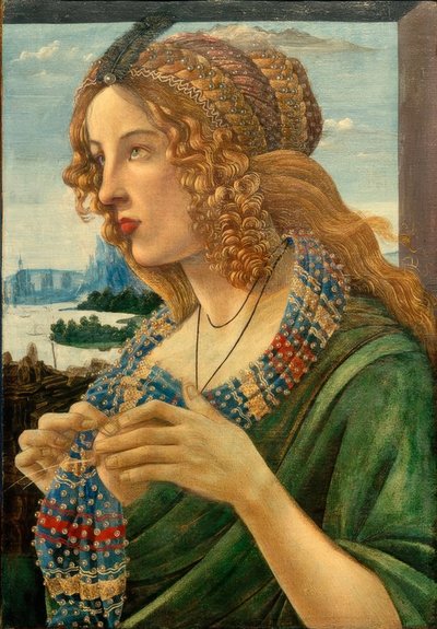 Allegorisk portræt af en kvinde (Simonetta Vespucci?) af Sandro Botticelli