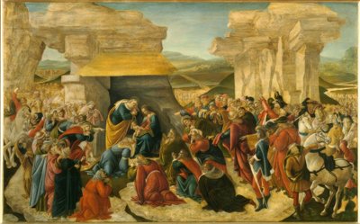 Tilbedelse af magi af Sandro Botticelli