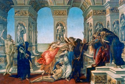 Calumny of Apelles, 1497-1498 af Sandro Botticelli