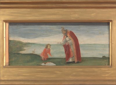 Saint Augustine og drengen på stranden af Sandro Botticelli
