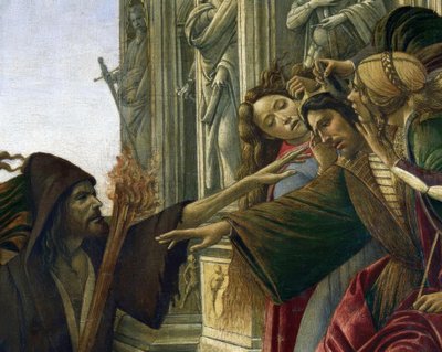 Bagvaskelsen af ​​Apelles af Sandro Botticelli