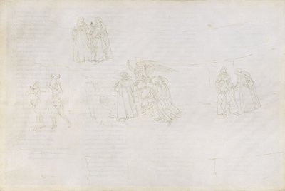 Tegninger til Dantes »Den Guddommelige Komedie« (Purgatorio 17) af Sandro Botticelli