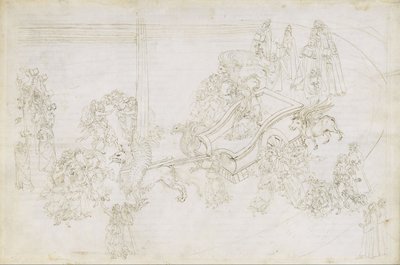 Tegninger til Dantes »Den Guddommelige Komedie« (Purgatorio 31) af Sandro Botticelli
