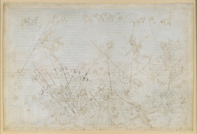 La Divina Commedia, Inferno XXII. Vergil og Dante i helvedets ottende kreds (Malebolge), 5. bolgia: Straffen for de korrupte; Ciampolos flugt af Sandro Botticelli