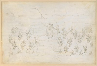 La Divina Commedia, Inferno XXVII: Helvedets ottende kreds (Malebolge), 8. bolgia: Straffen for de falske rådgivere; samtale med Guido da Montefeltro af Sandro Botticelli