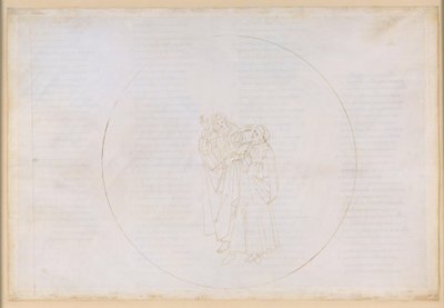 La Divina Commedia, Paradiso XII. Den fjerde planetsfære (solhimlen): Fransiskaneren Bonaventura roser den hellige Dominikus’ liv og værk og kritiserer splittelsen i sin egen orden af Sandro Botticelli